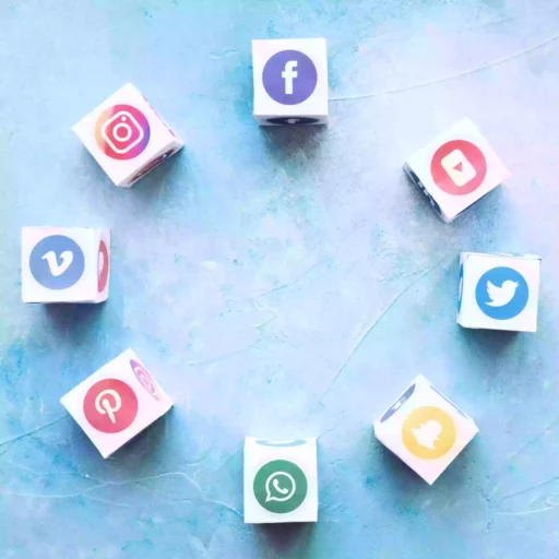blocks-social-media-icons-arranged-circular-shape-textured-background